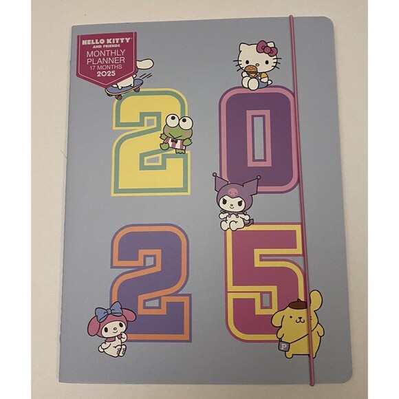 Sanrio Hello Kitty & Friends 2025 17 Months Planner 7” x 9.75” - Picture 1 of 6